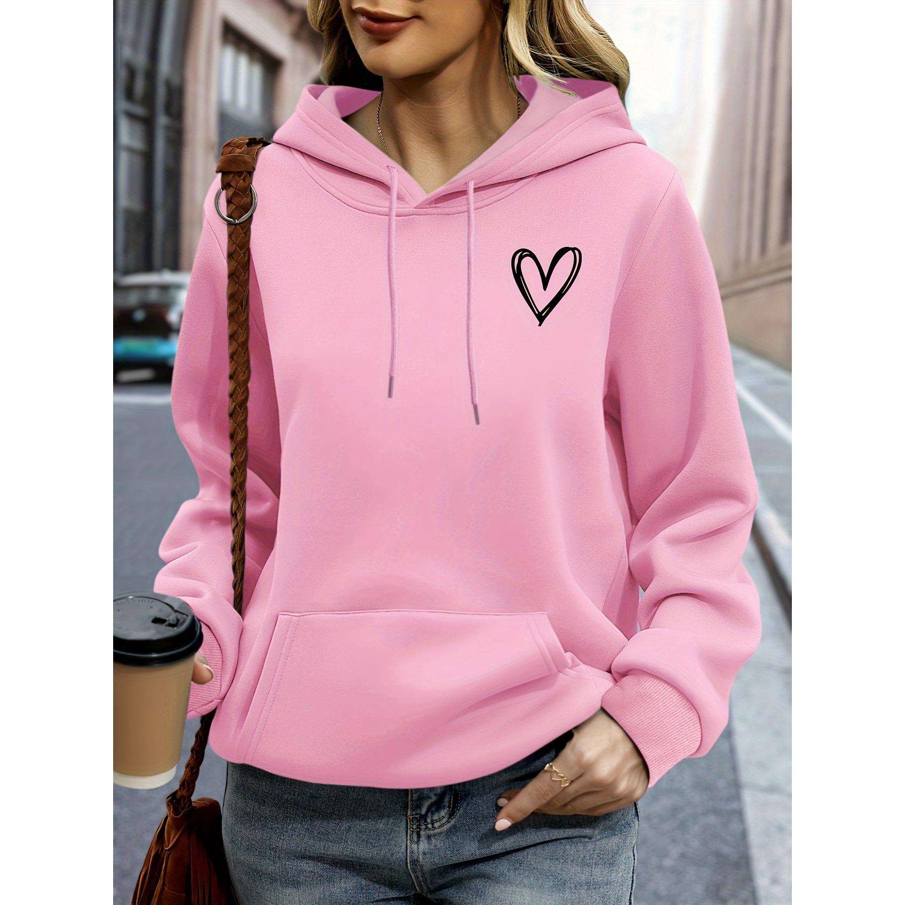 

Худи в стиле Y2k унисекс с принтом сердца, повседневная толстовка с капюшоном для осени-зимы, женская одежда оверсайз XL