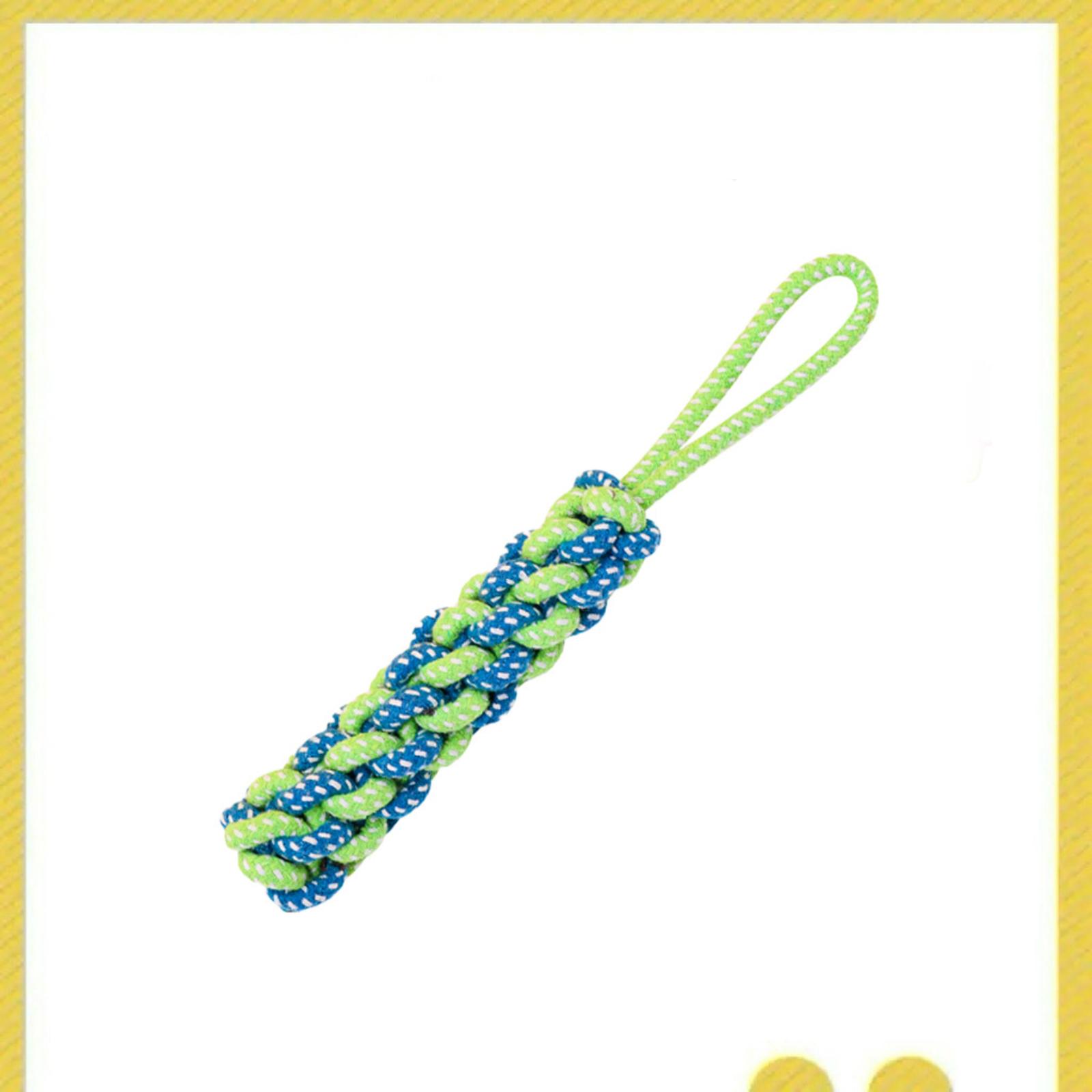 

Durable Pet Chew Toy for Dogs and Cats Braided Rope Squeaky Plush Toy for Teeth Cleaning and Interactive Play Suitable for Small to Large Pets One Size белый