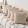 Linen Pillow Case Nordic Style Cushion Cover Practical Back Cushion Cover  Living Room