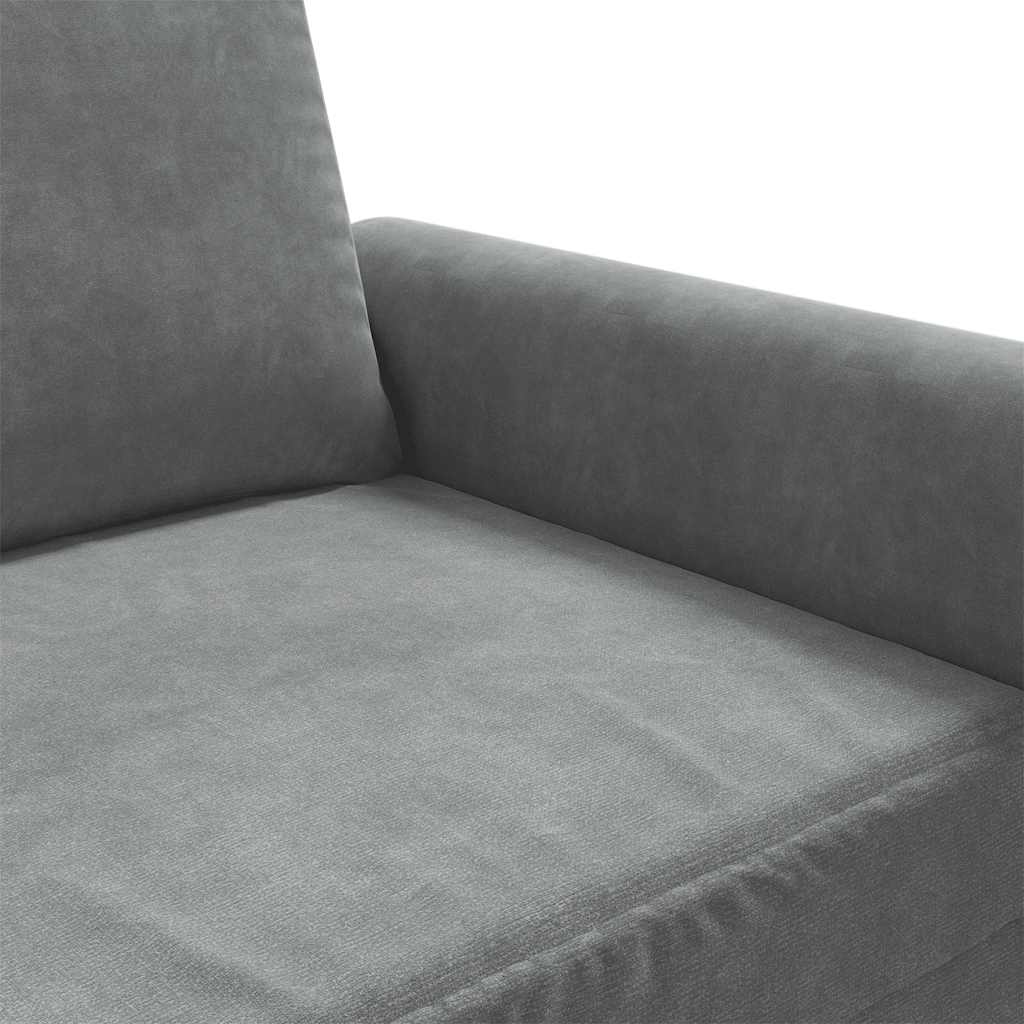 3 Seater Sofa Dark Grey 180 cm Velvet