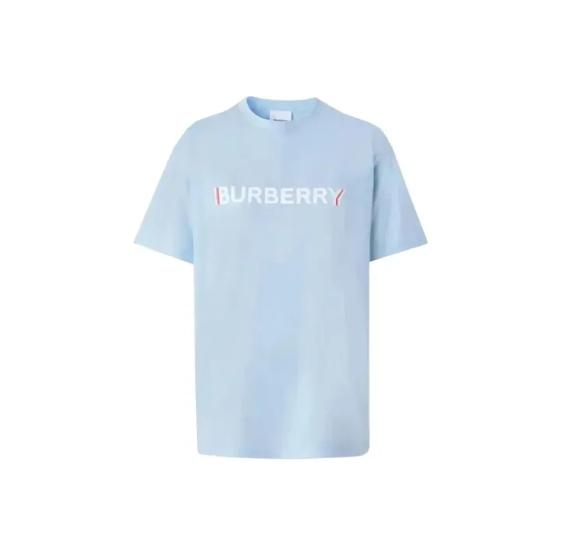 Burberry SS22 Monogram Print T-shirt Women s Light Blue M
