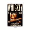 Vintage Whiskey Metal Tin Sign Pub Bar Wall Decor Man Cave