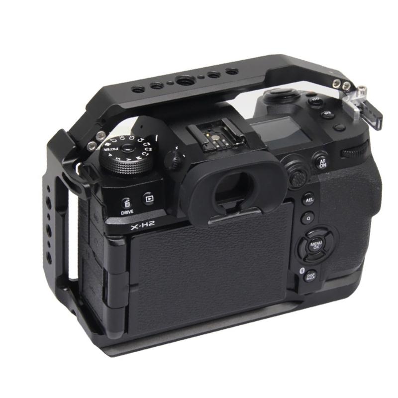 Metal Camera Support Frame Full Cage for X-H2 / X-H2S Reliable Aluminum Alloy Video Making Camera Rig