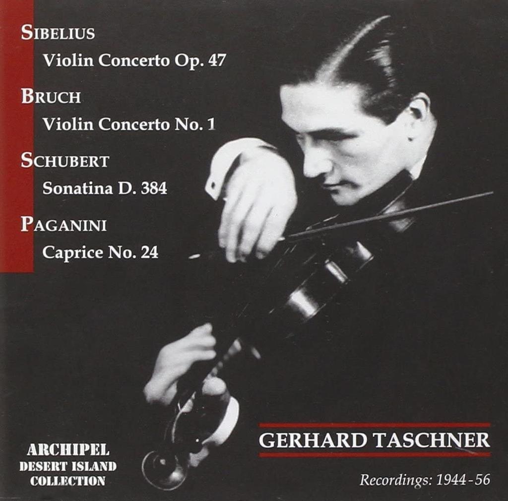 CD GERHARD TASCHNER - Sibelius/Bruch/Schubert Europe Classical Used