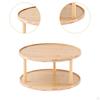 Organizer Seasoning Rack Cosmetic Storage Rotatable 2 Tier Makeup Tray Turntable Condiments