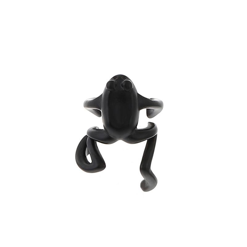 Silver Tone Frog Ear Cuff, No-Piercing Climber Frog Ear Wrap Clip for Women