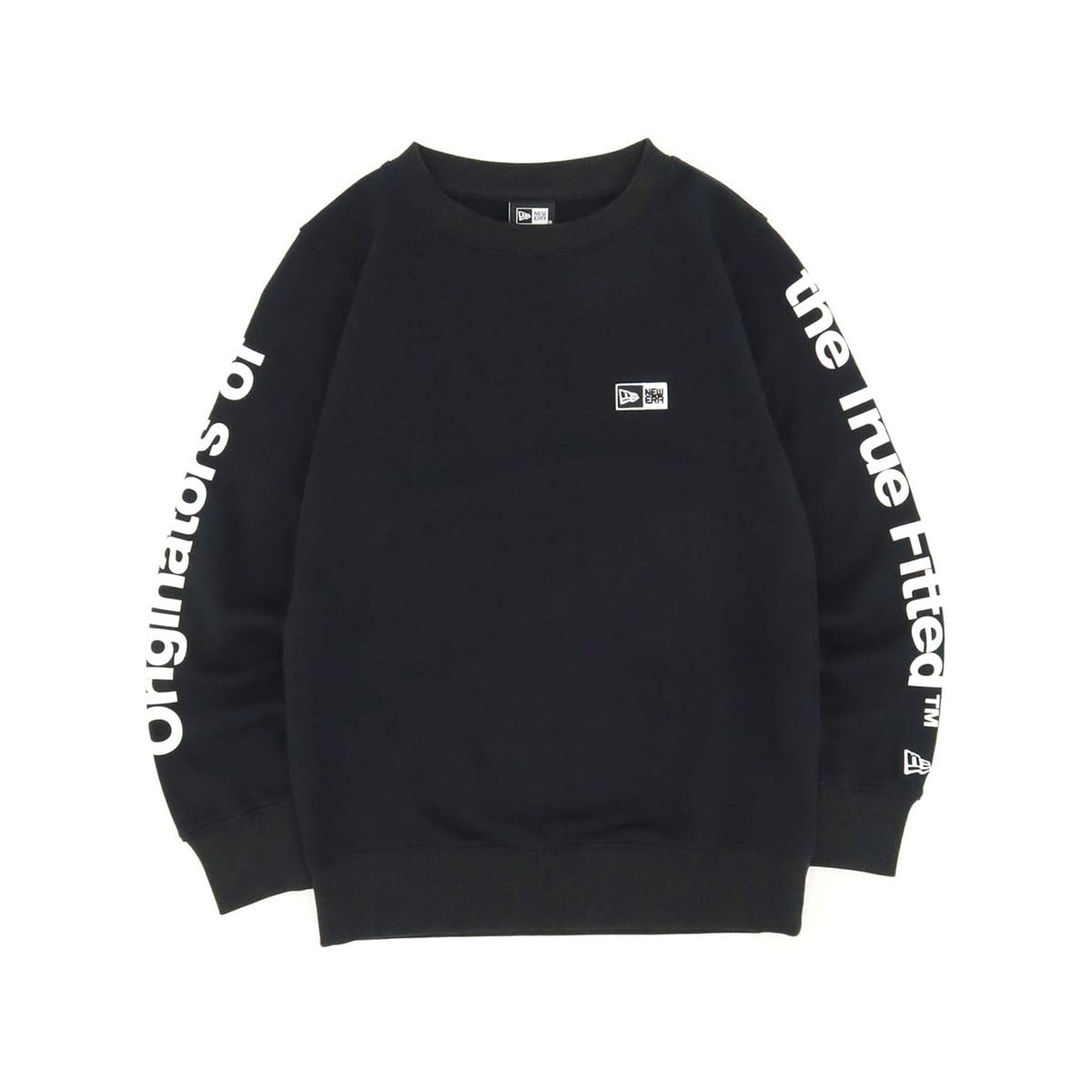 

New Era ONSPOTZ Size YCREW OS LG OOTF LG BLK Kids Sweatshirt, Logo, Exclusive, Black, 150, NECK, BOX, SLEEVE, чёрный
