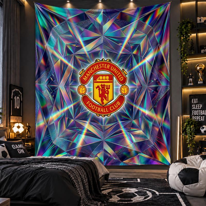 Wandbehang Tapisserie Manchester United Drucktuch für Wohnzimmer Schlafzimmer Heimdekoration