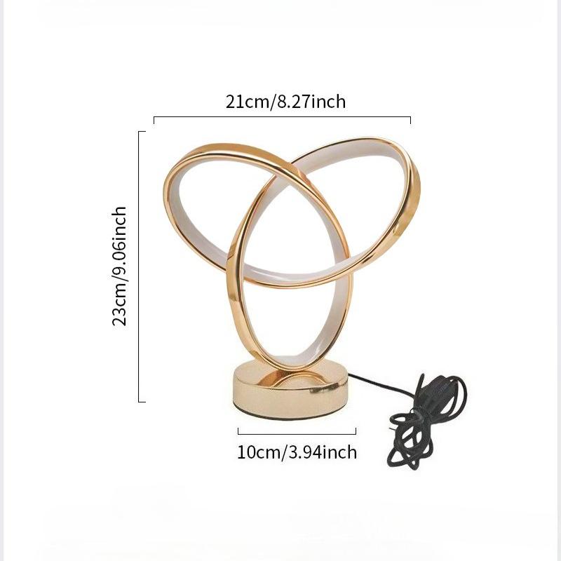 USB Creative Modern Art Desk Lamp Tri color Lighting Suitable for Bedroom, Living Room, Office, Bedside and Other Scenes
