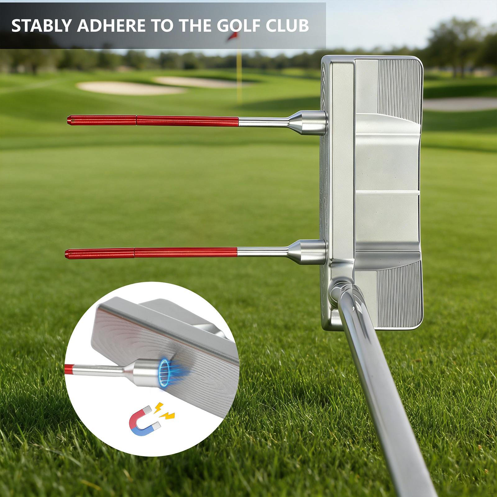 

2x Golf Alignment Rods Putting Assistant Correction Tool