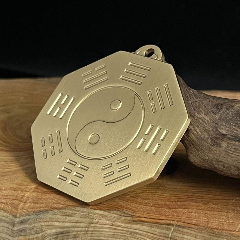Pure Copper Tian Guan Ci Fu Bagua Mirror: Tai Chi Mountain Ghost Hanging Ornament