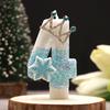 0-9 Birthday Digital Number Candle Cake Snow Crown Cake Topper Baby Shower Decor Birthday Party Supply Blue Crown