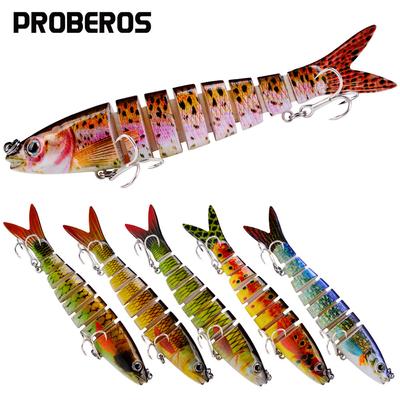 Nova isca multi seção isca 19g isca plástica multi seção isca dura para peixes