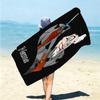 Personalized Dark Flame Guardian Beach Towel Microfiber Beach Towel Thin Absorbent for Beach Swimming Yoga Bath Sports. 0910291