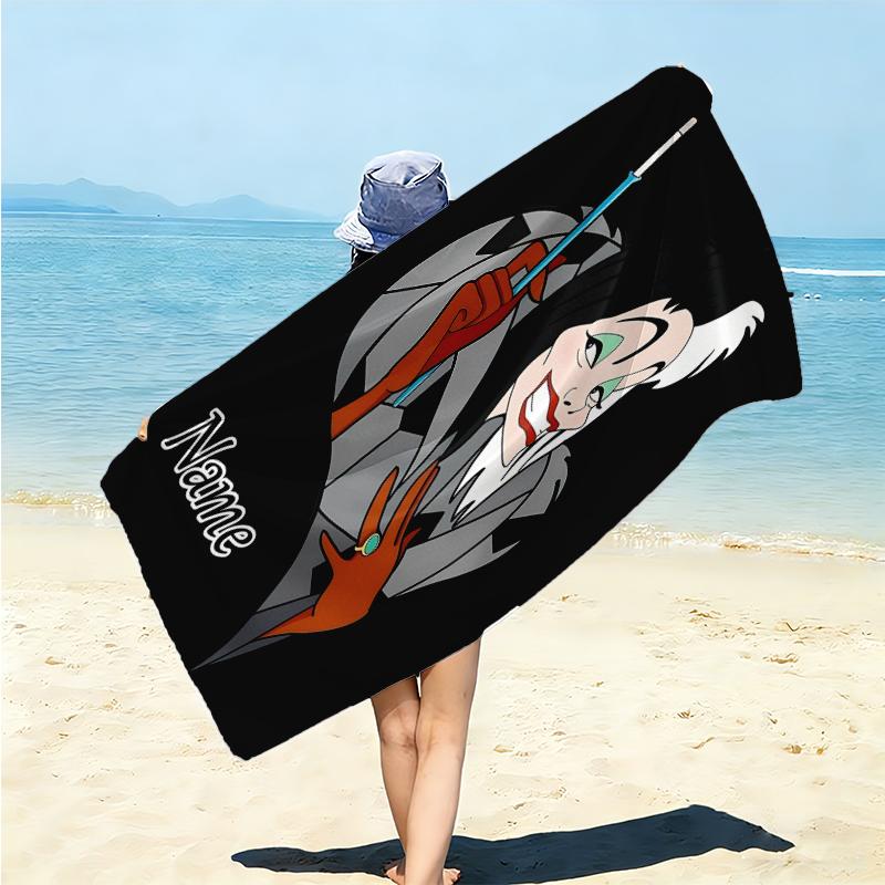 Personalized Dark Flame Guardian Beach Towel Microfiber Beach Towel Thin Absorbent for Beach Swimming Yoga Bath Sports. 0910291
