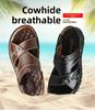 Lässige Strandsandalen aus Leder für Herren: Neue bequeme Outdoor-Schuhe aus echtem Leder mit doppeltem Verwendungszweck
