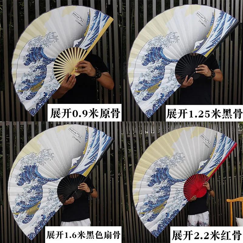 Big Hanging Fan Suitable for Background Fashion Chinese Style Peking Opera Huadan Restaurant Bar Stage Decorative Painting Retro