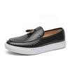 Fashion 2025 Leather Loafers Men FlatsTassel Office Business Shoes Slip-on Wedding Men Leather Shoes Fashion Daily Commute Casual Shoes