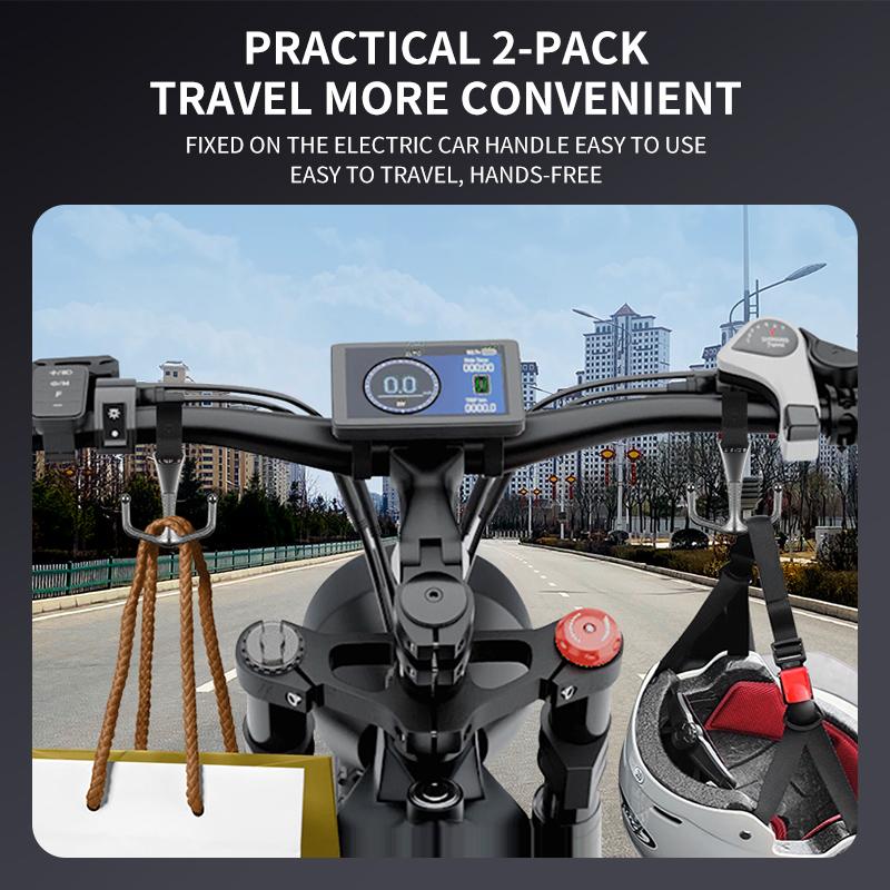 Electric Bicycle Hook Front Universal Motorcycle Bicycle Metal Suspension Hook Helmet Takeaway Buckle