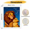 Disney Lion Family Oil Paint Digital Painting Art Kit FillIn Painting Home Decor