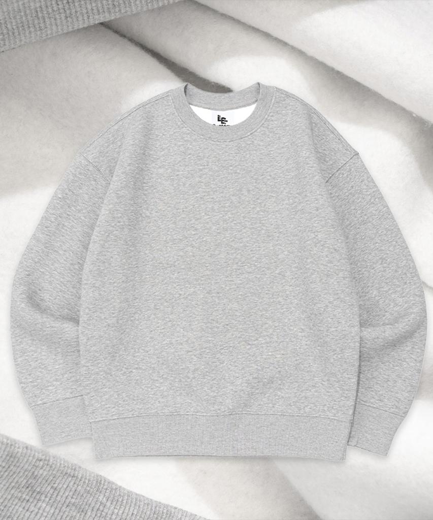 Leukeoseuteom The Essential Oversized Fleece-Lined Sweatshirt (Melange)