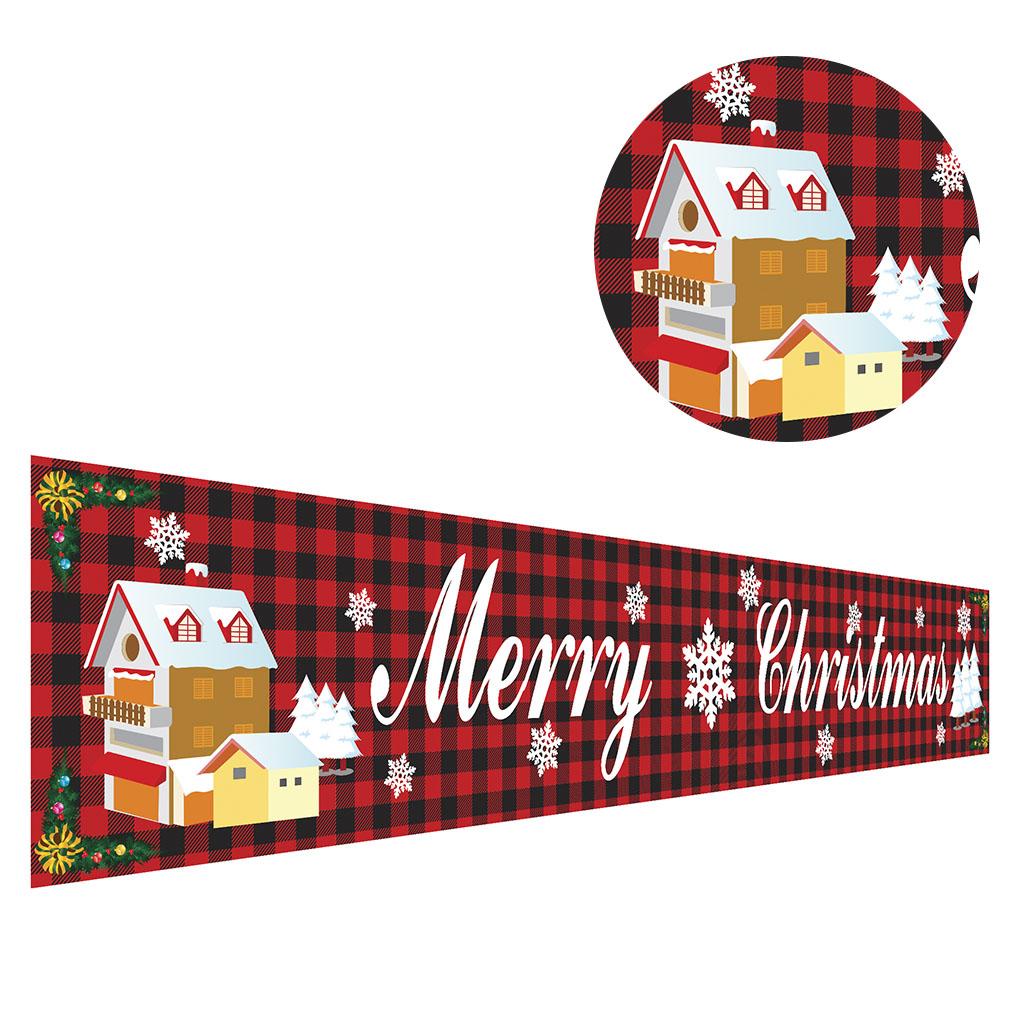 9.7ft Christmas Banner Hanging Background Porch Signs Outdoor Xmas Decor