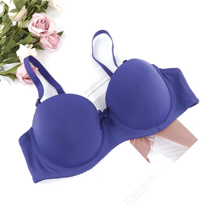Glossy Large Size Bra Strapless Non-slip Beautiful Back Bra Thin Half Cup Seamless Invisible Dress Underwear