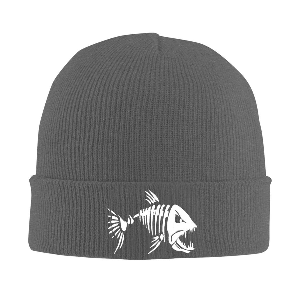 Fishbone Trucker Cap Autumn Winter Unisex Knitted Beanie Hat Warm Casual Beanie Cap Hip-hop Melon Skin Hat