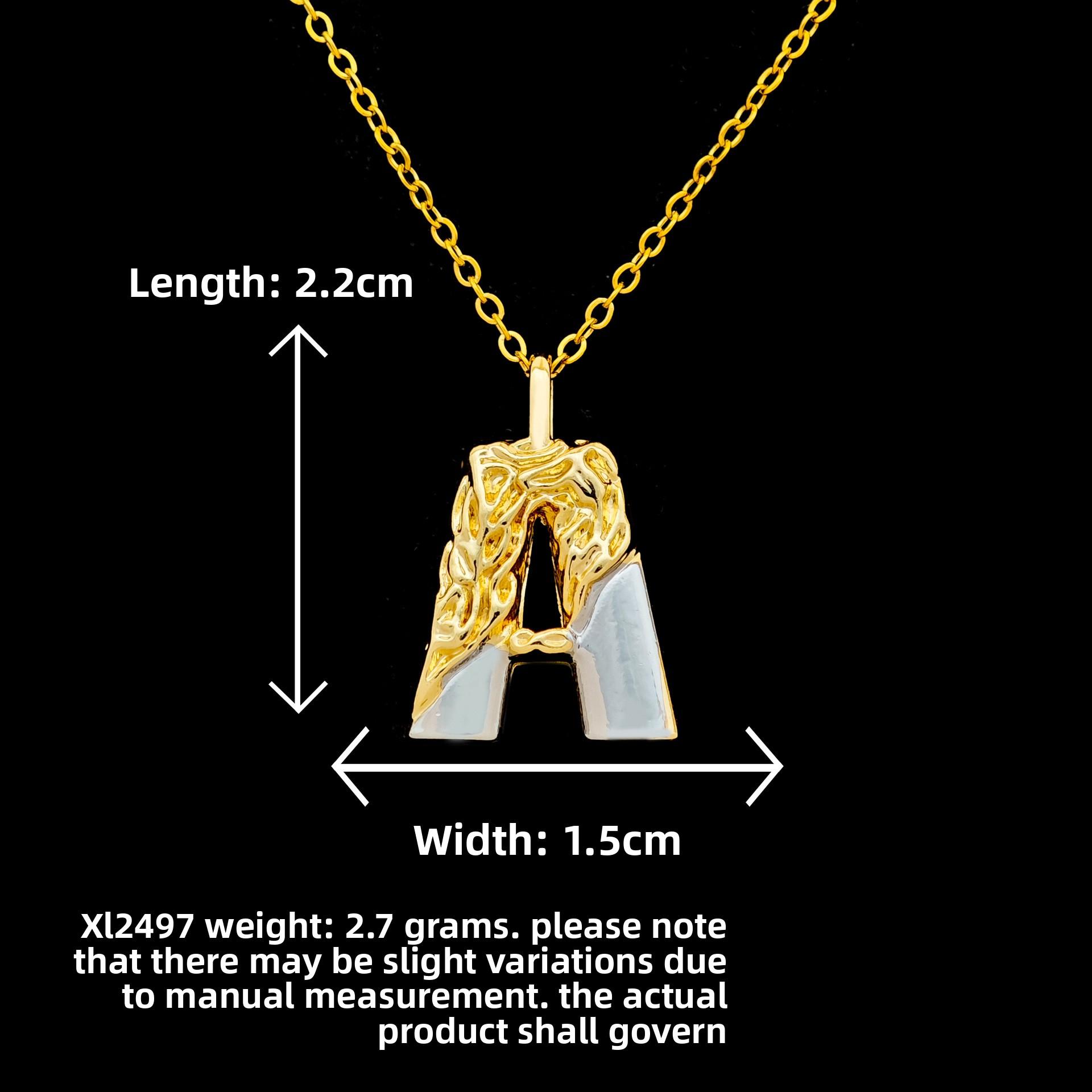 

Ожерелье Двухцветное Глянцевое Ожерелье с Буквами Универсальные Нишевые Невыцветающие Аксессуары