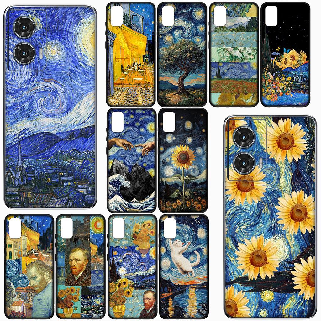 for Samsung Galaxy Note 20 Ultra 10 8 9 S10 Plus Lite S8 A70 A24 A25 S10E A21S A37 A57 A51 A7 Case Starry Night Van Gogh Sky Art