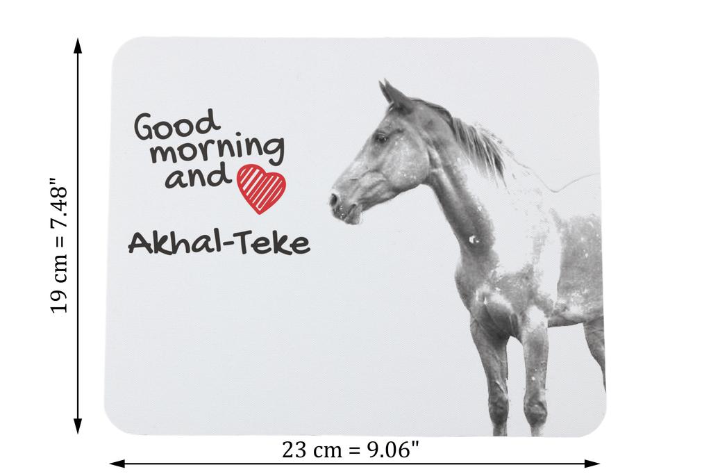 Akhal-Teke - mouse pad com estampa, mouse pad personalizado com um cavalo, gadget exclusivo para um trabalhador de escritório da marca Art-Dog