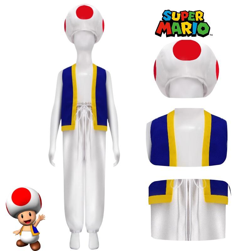 Kostium Cosplay Mario Brothers Na Halloween Materiał Poliestrowy Motyw Mario XS-XXXL