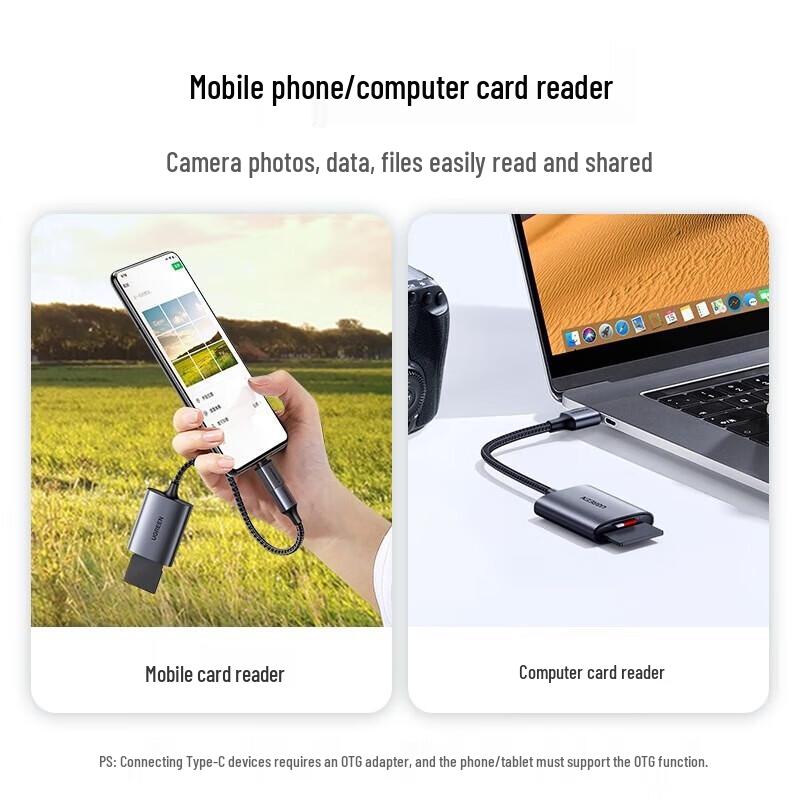 Ugreen USB 3.0 2-in-1 Card Reader CM401