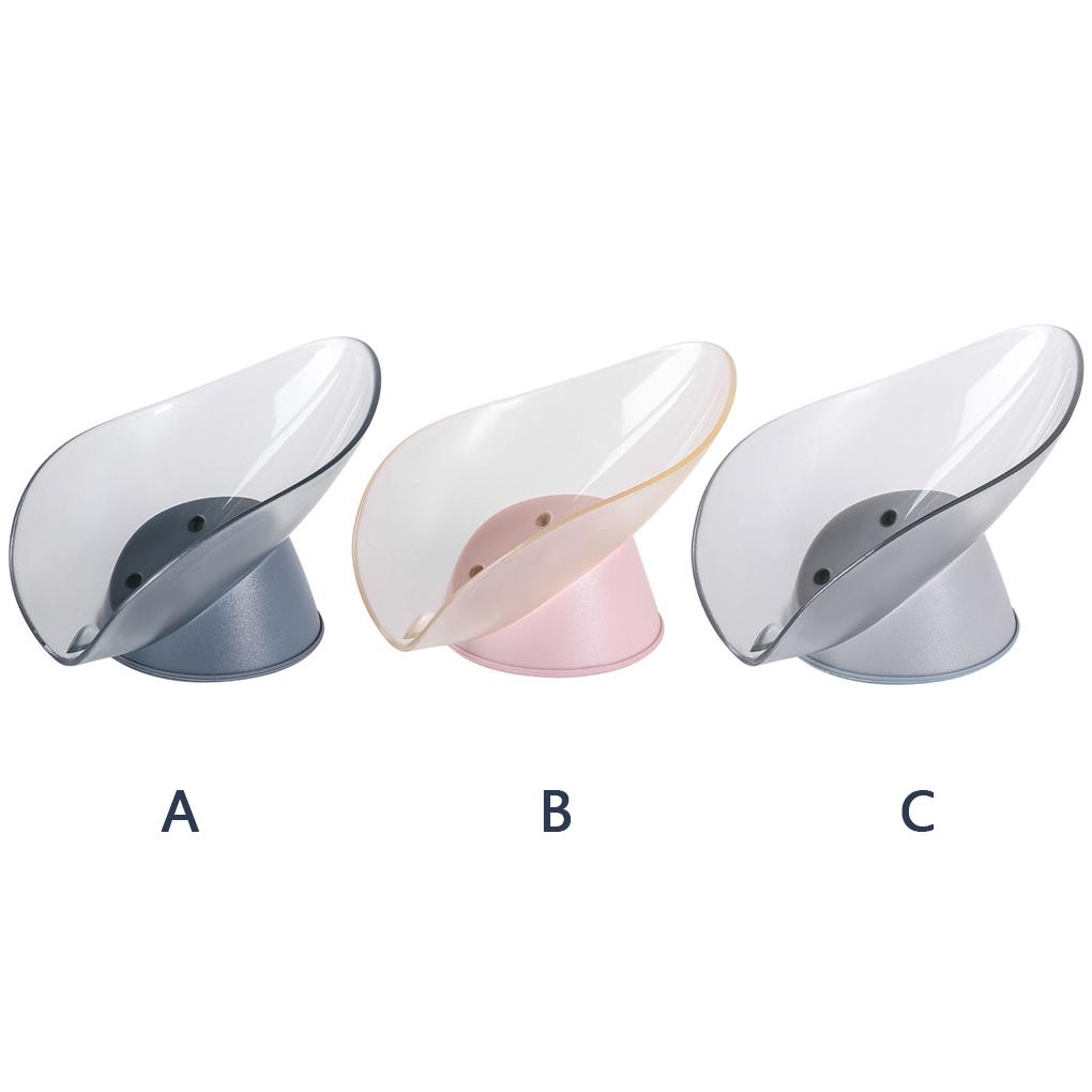 Storage Box Sucking Container Leaf-shaped Draining Organizer for Kitchen Bathroom