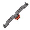 3 In 1 Hot Shoe Mount Adapter Extension Bar Bracket Stand for Camera Mobile PhoneBlack Silver