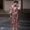 Elegant Temperament, Chinese Style Women's Cheongsam Dress, High-quality Summer Women's Dress, Casual Versatile Women's Dress