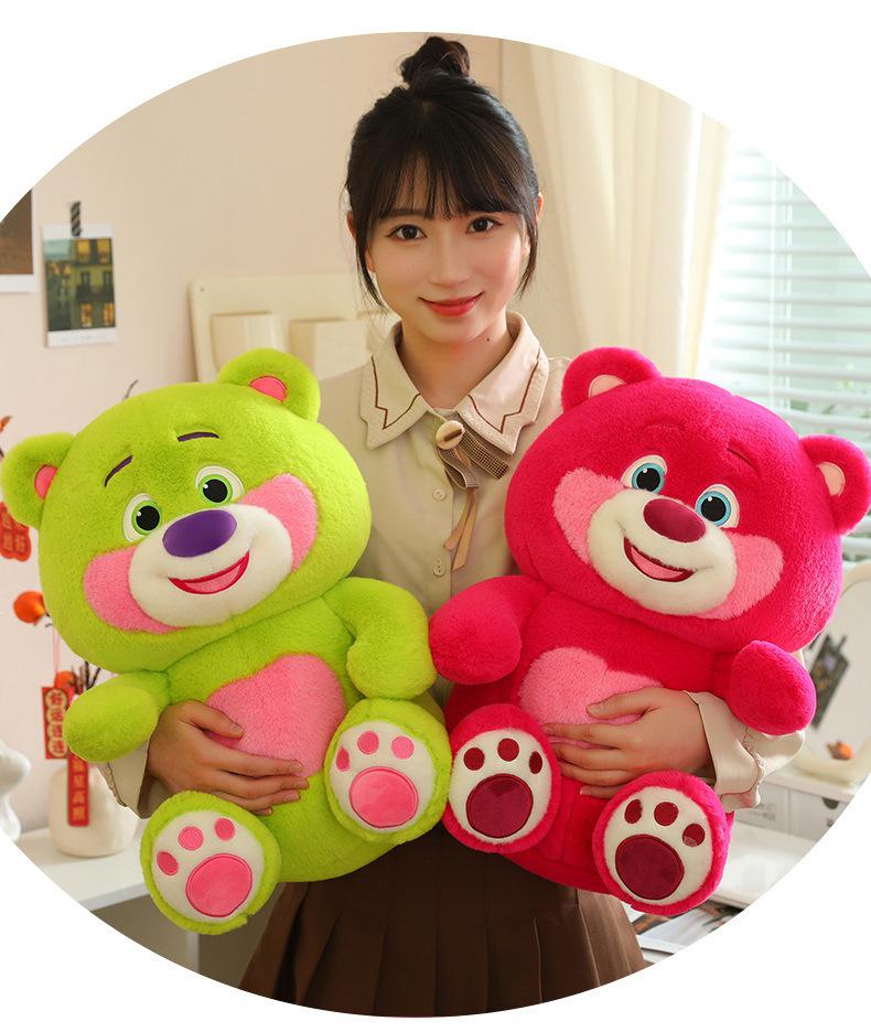 New Candy Color Teddy Bear Plush Toy: Cute Small Bear Doll Cushion for Bedtime Companion