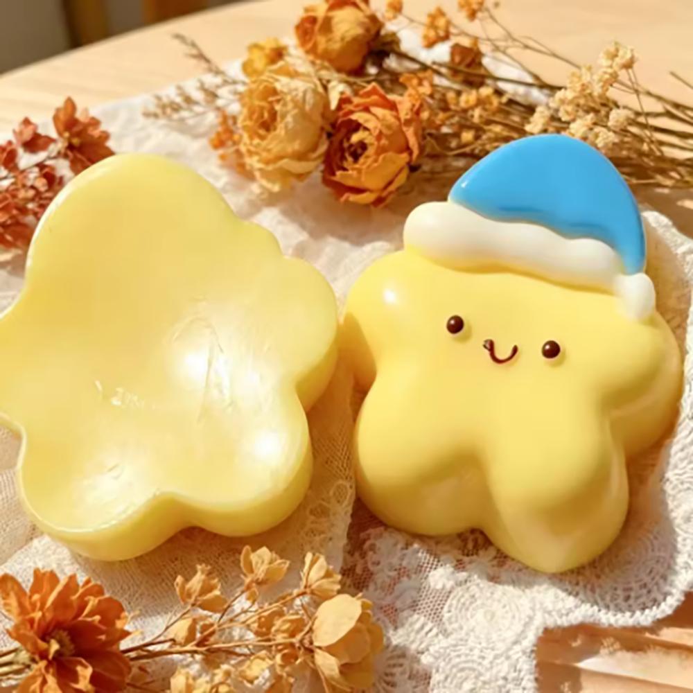 1Pcs Cute Good Night Star Soft Pinch Relieve Office Stress And Tension Decompression Slow Rebound Fidget Daily Decoration Toys.