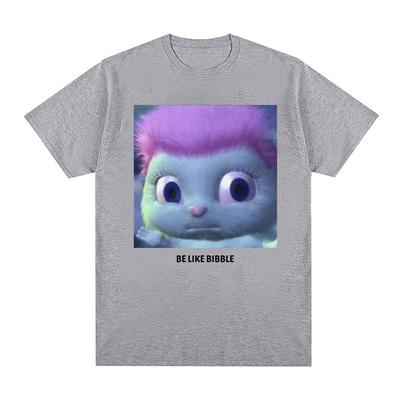Urocza Śmieszna Grafika z Memem Bibble Koszulka Męska Damska Modna Casualowa Koszulka z Krótkim Rękawem Letnie Top 100% Bawełna Oversize Koszulka