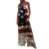 Damenmode Strampler Print Lässig Lose Vintage Overalls Mit Taschen