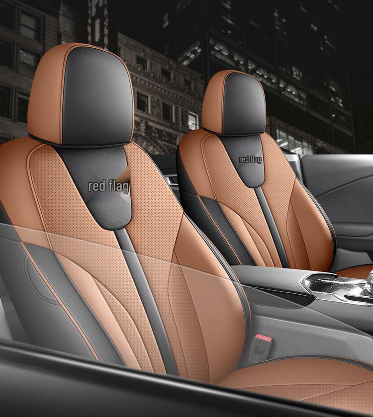 2025 Hongqi EQM5 Breathable Full Coverage Car Seat Covers, Special Fit for Model 610km PLUS.