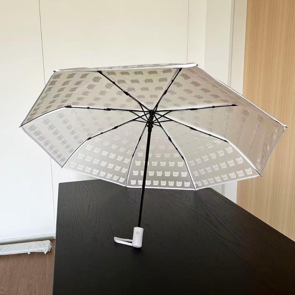 Portable Folding Umbrella Waterproof Transparent Umbrella Cute Automatic Umbrella  Rainy Day