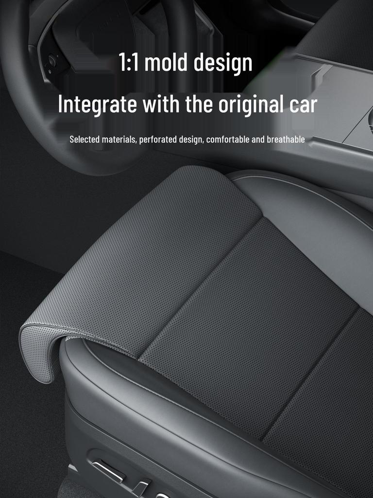 Cuscino e Coprisedile Compatibili per Tesla Model Y/Model 3 con Estensione Gambe e Poggiapiedi