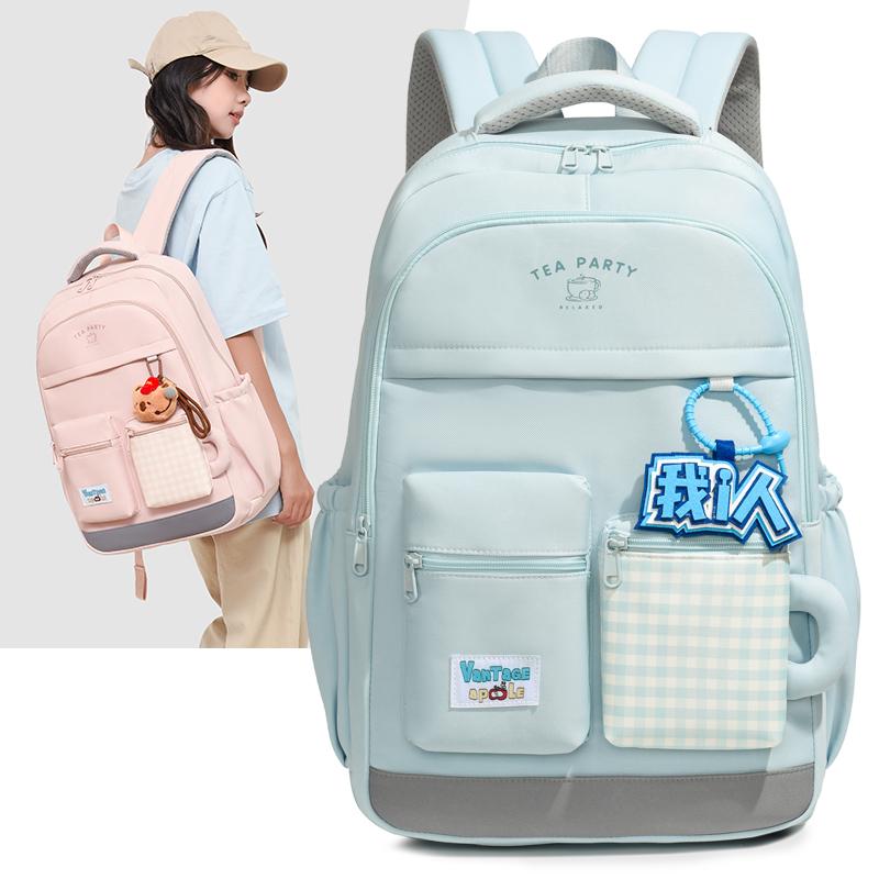 

Cartoon Backpack Junior High School Student Schoolbag Girls Large Capacity Backpack хакі