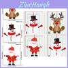 Adorables Adornos Colgantes de Fieltro Navideños Para Decoración Festiva Con Articulaciones Móviles