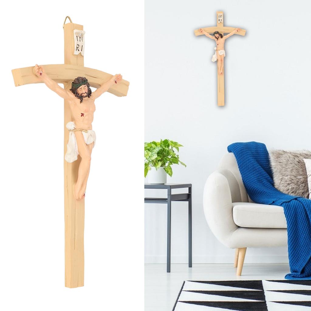 Crucifix Wall  Jesus Christ Crucifix Handcrafted Exquisite Details Crucifix Wall  for Home Decoration Gift Collection