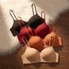 Womens Lace Low-Cut Push-Up Bra Set Thick Cup No Underwire Supportive Sexy Lingerie