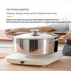 ZISIZ 24cm 304 Stainless Steel Stockpot with Steamer