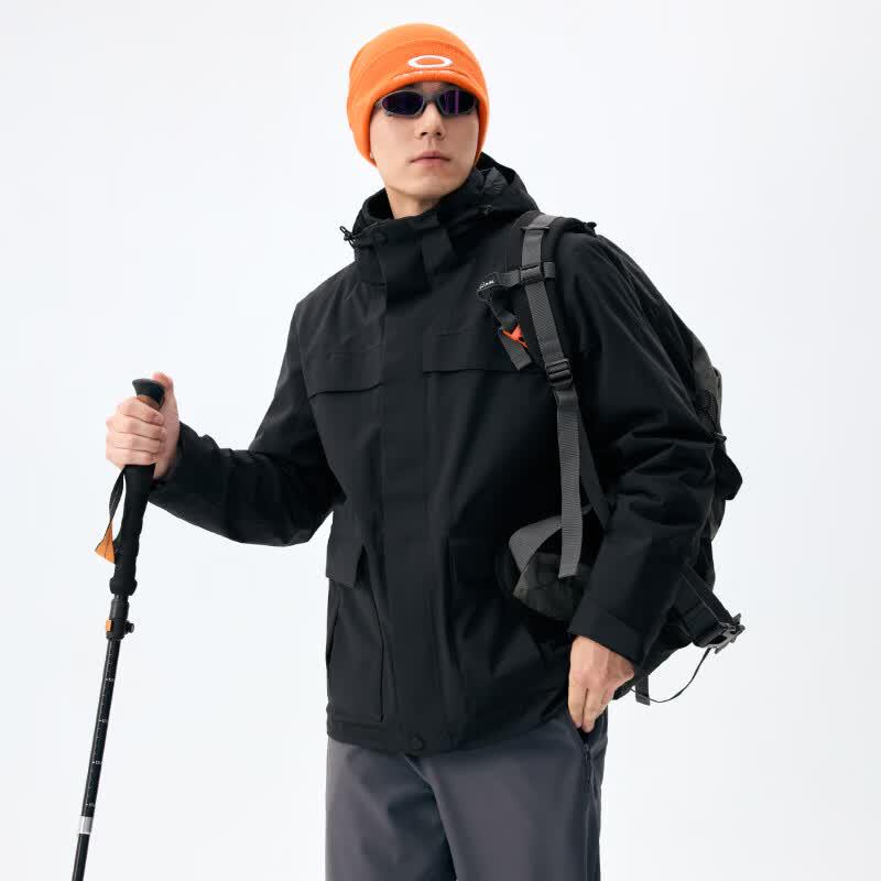 Lanbu Unisex Winter City Outdoor 3-in-1 Fleece Jacket S