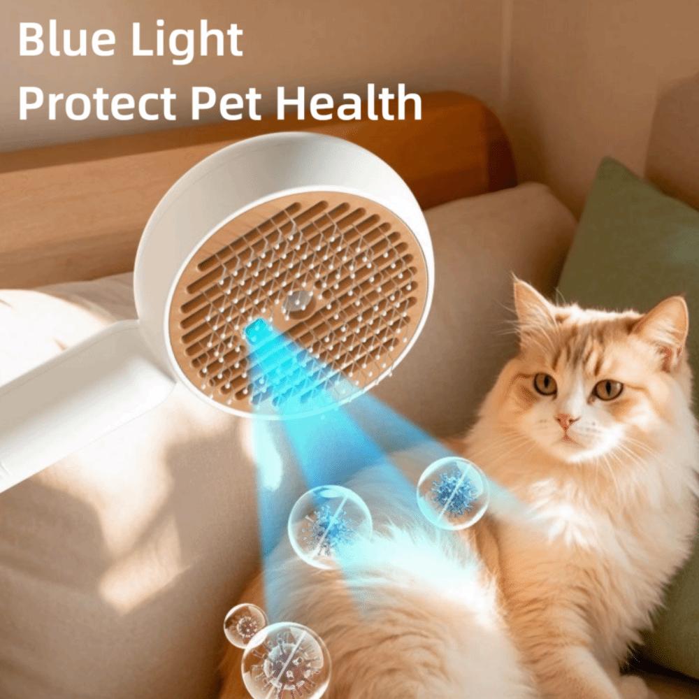 Spray Nozzle Cat Steam Brush Release Button Steamy Pet Comb Hair Removal Comb  for Pet Care